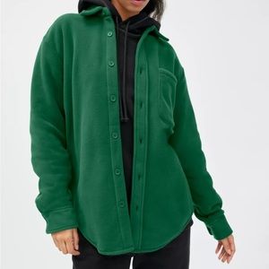 Aritzia TNA Polar Fleece button up